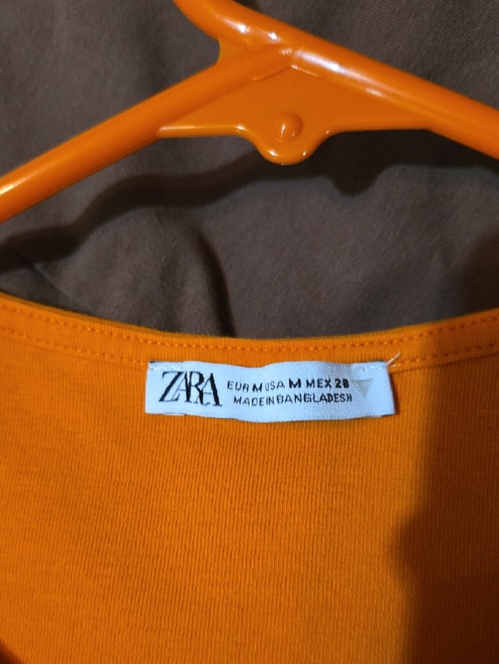 Zara Sleeveless Mini Dress in Vibrant Orange - Picture 3 of 3